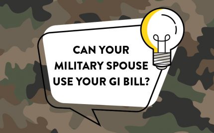 Can your military spouse use your GI Bill?