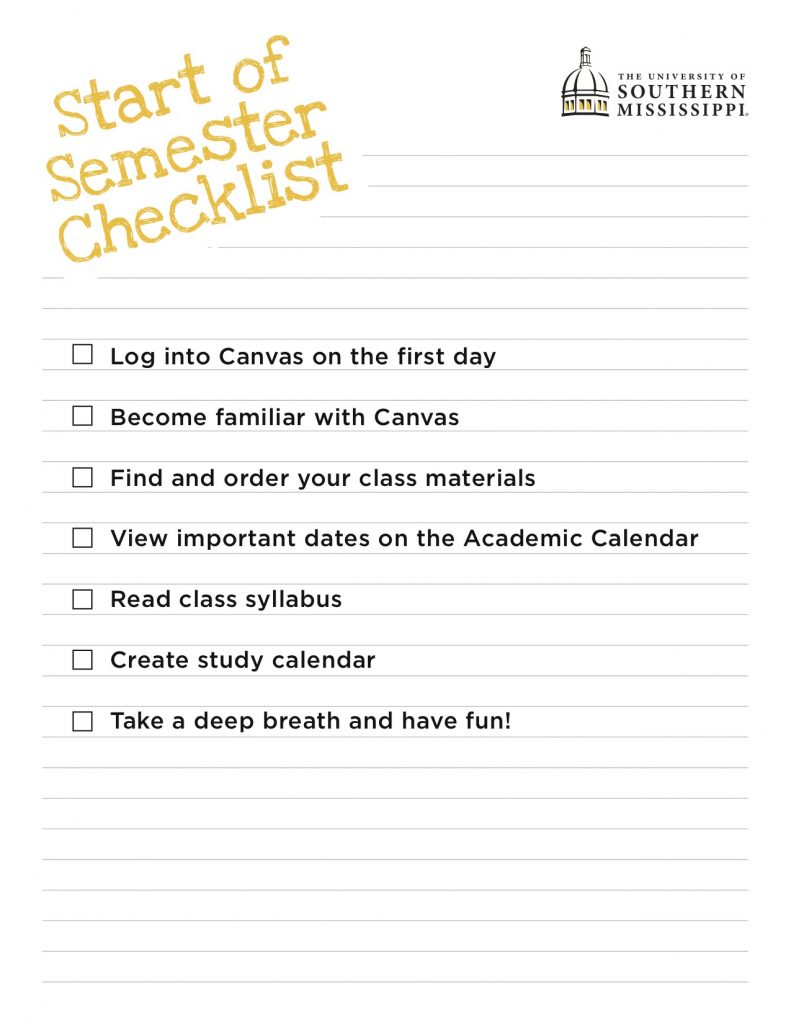 start-of-semester-checklist