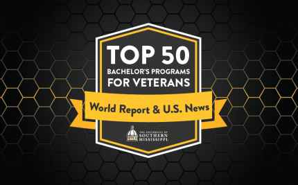 top 50 online bachelors for veterans badge