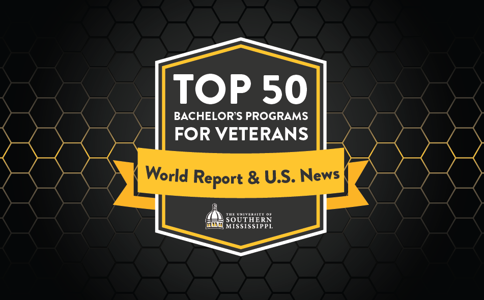 top 50 online bachelors for veterans badge