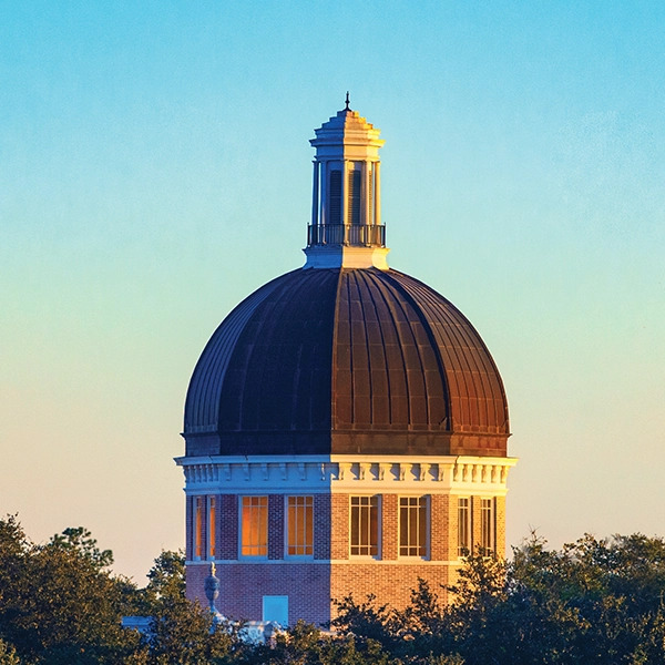 A photo of The Dome on the Southern Miss Hattiesburg campus